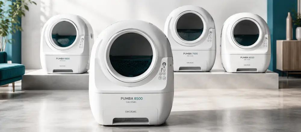 Gama de areneros automáticos Cecotec Pumba 6800, 7000, 8500 y 8550